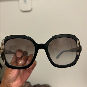 Prada Black and Brown Sunglasses